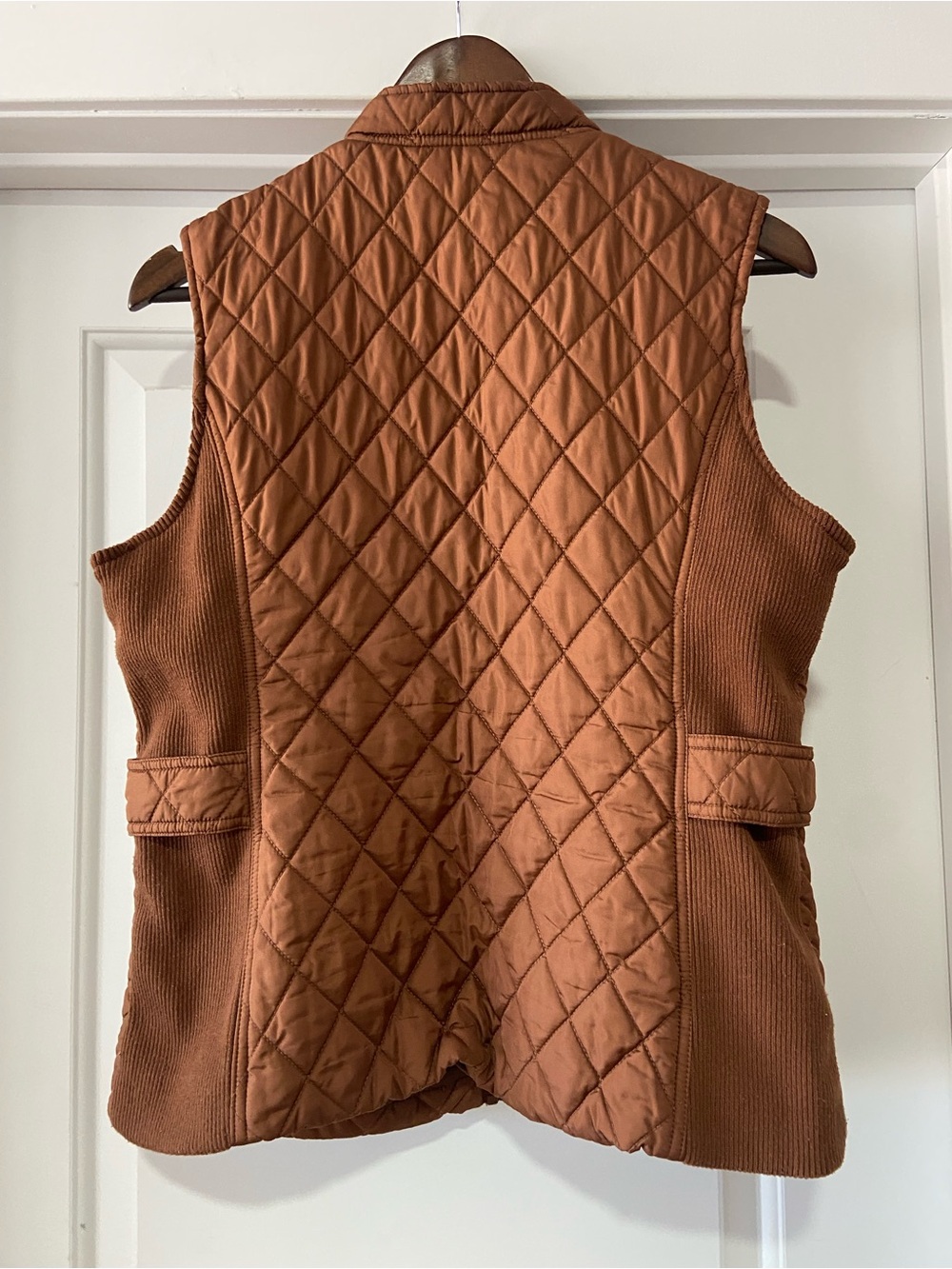 Marc New York by Andrew Marc Brown Diamond Quilted Vest - Picture 3 of 4